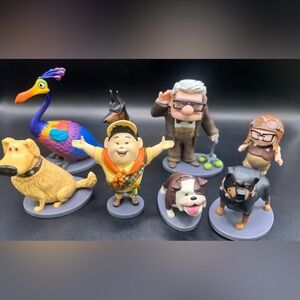 Disney- Pixar Colorful Cartoon Character Figurines- Set of 8